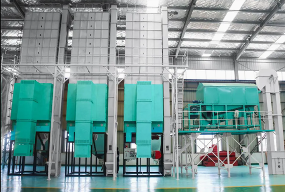 32-35 Tons Corn Dryer Machine with 2900*2260*12700mm Dimension and 10000-14000m3/h Air Consumption