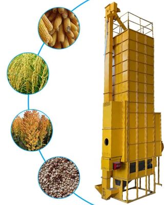 9.95kw 15 Tons Paddy Maize Drying Machine With Spiral Feeder