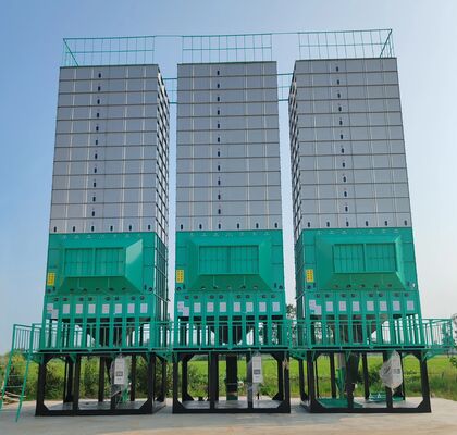 quality 150TPD Raw Paddy Grain Wheat Dryer Machine 2 Million Kcal Husk Furnace factory