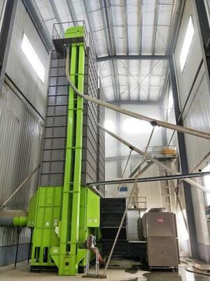 Good price Biomass Furnace Drive Grain Dryer Machine 20 Tons / Batch Type Mechanical Grain Dryer online
